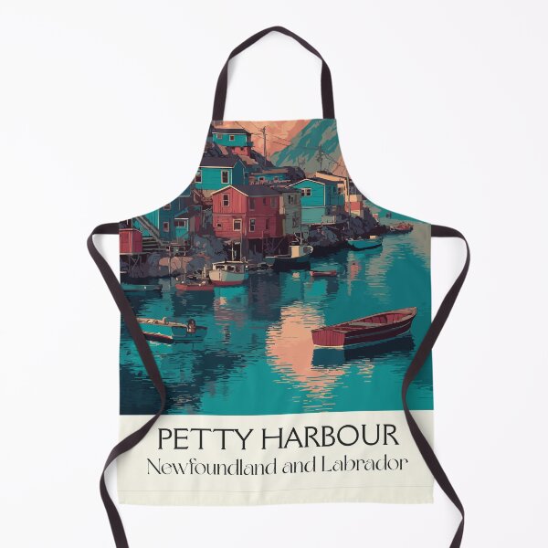 Item preview, Petty Harbour Newfoundland | Quaint Fishing Village Art designed and sold by TuncGK.