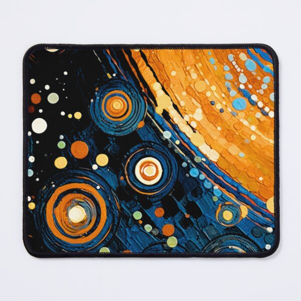 Item preview, GALACTIC DRIFT: Orbiting Lights in Midnight Bl designed and sold by davidjulie.