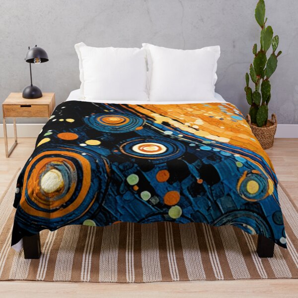 Item preview, GALACTIC DRIFT: Orbiting Lights in Midnight Bl designed and sold by davidjulie.