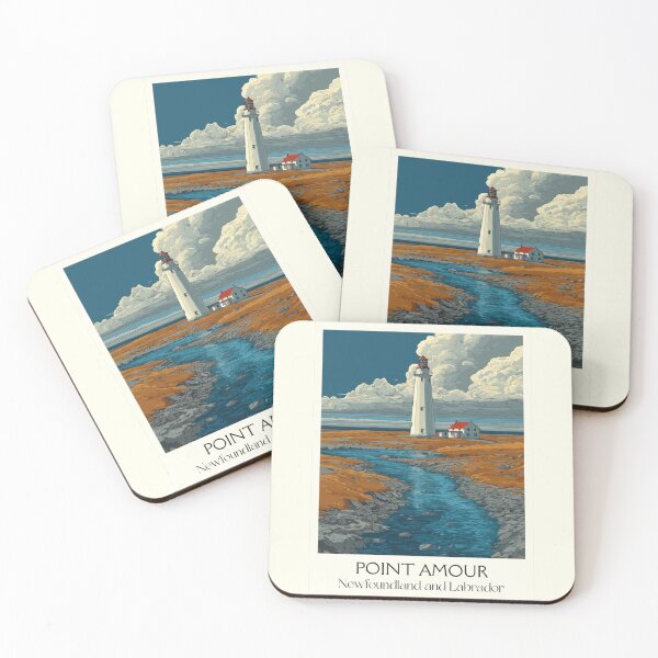Item preview, Point Amour Labrador | Historic Lighthouse Art Print designed and sold by TuncGK.