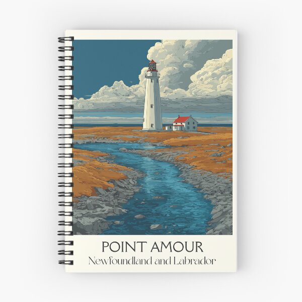 Item preview, Point Amour Labrador | Historic Lighthouse Art Print designed and sold by TuncGK.