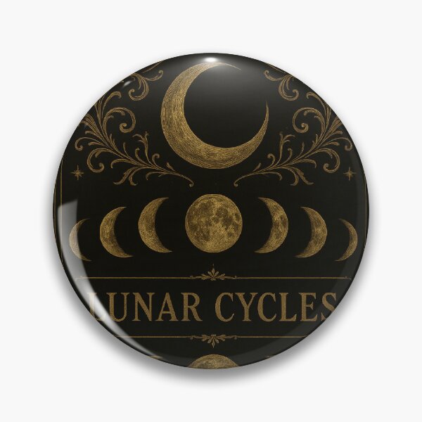 Item preview,  Lunar Cycles Moon Phases Vintage Art designed and sold by freackly.