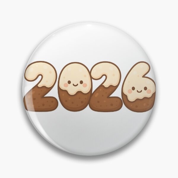Item preview, Chocolate Dipped 2026 Cute New Year Sticker designed and sold by SassyArtistry.