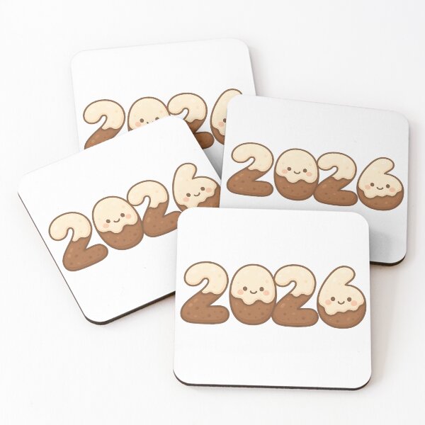 Item preview, Chocolate Dipped 2026 Cute New Year Sticker designed and sold by SassyArtistry.