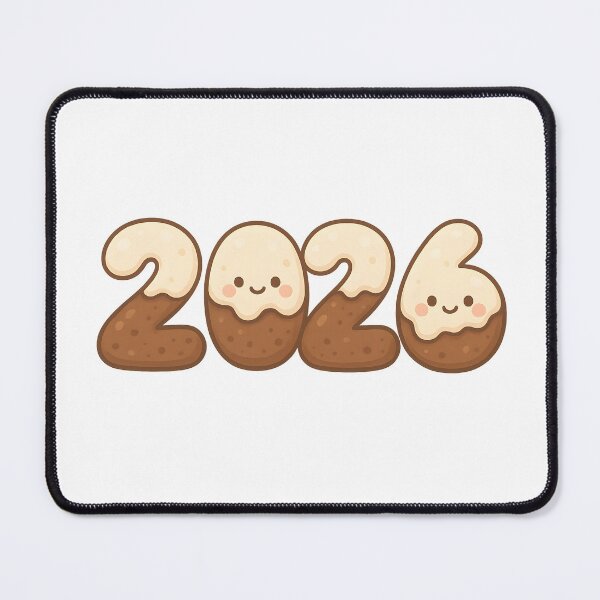 Item preview, Chocolate Dipped 2026 Cute New Year Sticker designed and sold by SassyArtistry.