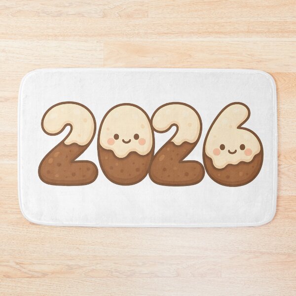 Item preview, Chocolate Dipped 2026 Cute New Year Sticker designed and sold by SassyArtistry.