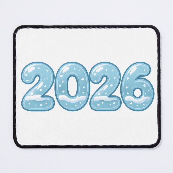 Item preview, Icy Blue 2026 Winter New Year Sticker designed and sold by SassyArtistry.