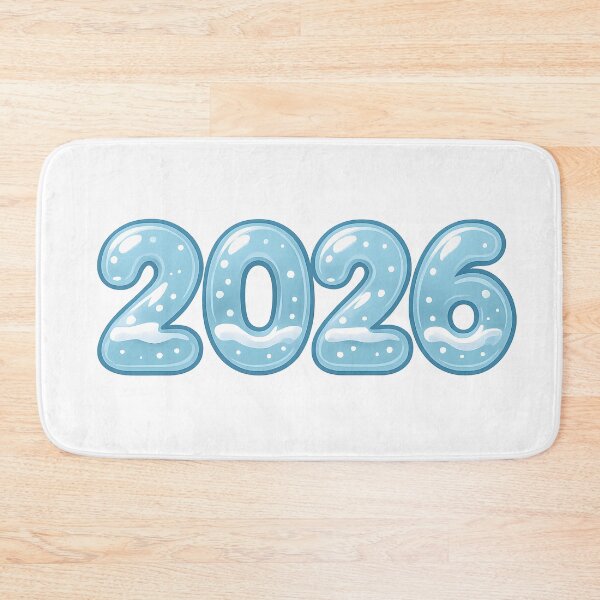 Item preview, Icy Blue 2026 Winter New Year Sticker designed and sold by SassyArtistry.