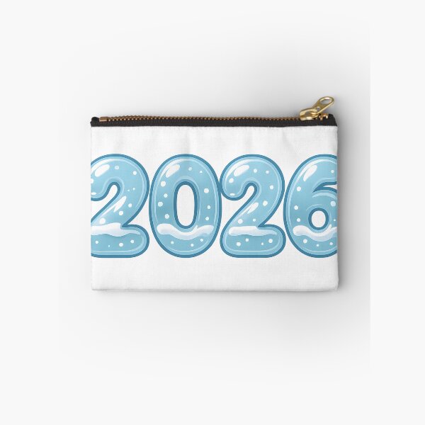 Item preview, Icy Blue 2026 Winter New Year Sticker designed and sold by SassyArtistry.