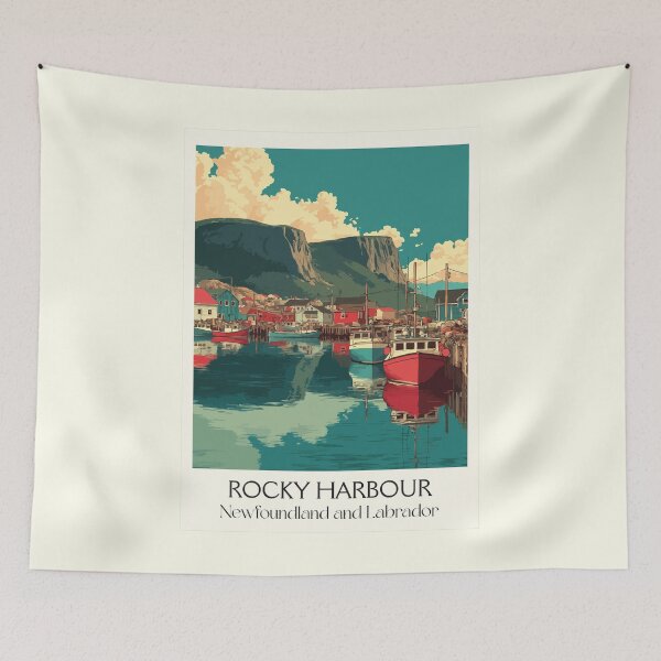 Item preview, Rocky Harbour Newfoundland | Gros Morne National Park Art designed and sold by TuncGK.