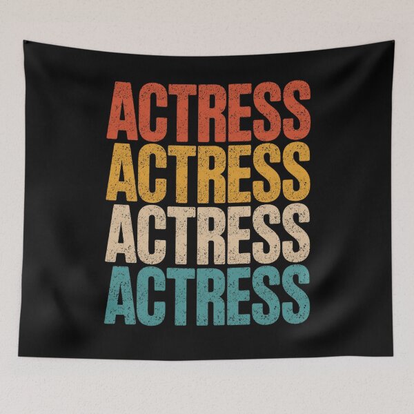 Item preview, Actress Vintage Style Retro Typography Design designed and sold by FreshVibe Prints.