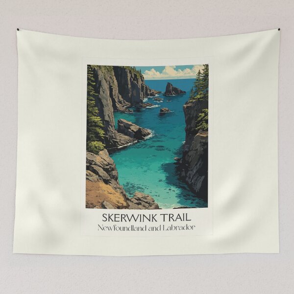 Item preview, Skerwink Trail Newfoundland | Trinity Bay Coastal Hike Art designed and sold by TuncGK.