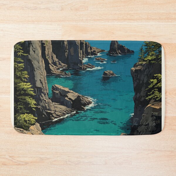 Item preview, Skerwink Trail Newfoundland | Trinity Bay Coastal Hike Art designed and sold by TuncGK.