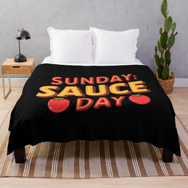 Item preview, SUNDAY;  SAUCE DAY - Italian Kitchen Humor – Fun Pasta & Food Lover Gift Idea– Fun Phrase & Cultural Joke designed and sold by Sun Sand & Sea Art.