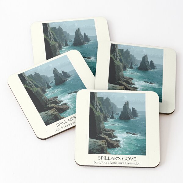 Item preview, Spillar's Cove Newfoundland | Dramatic Sea Stacks Art designed and sold by TuncGK.