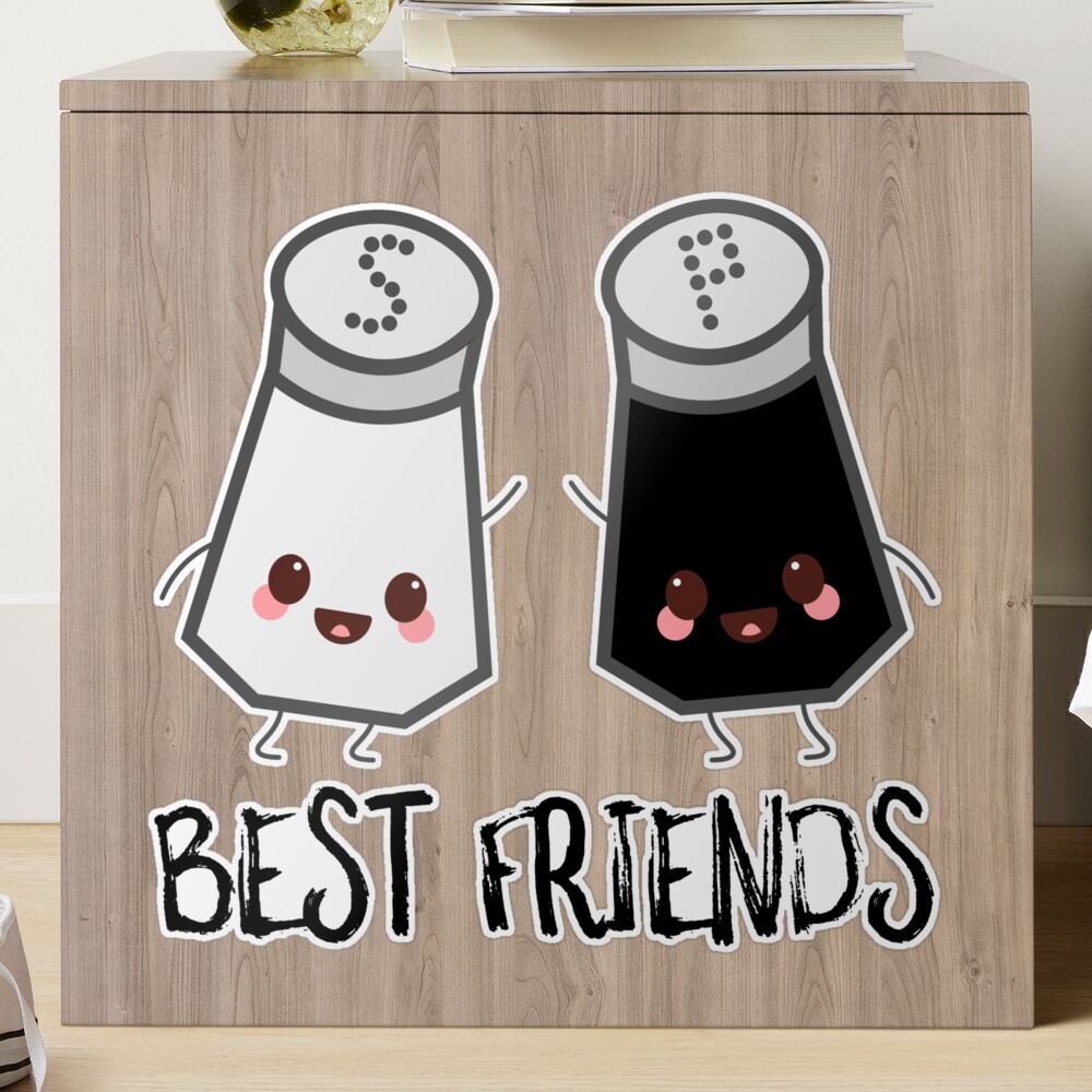 Salt And Pepper Best Friends Sticker for Sale by SusurrationStud