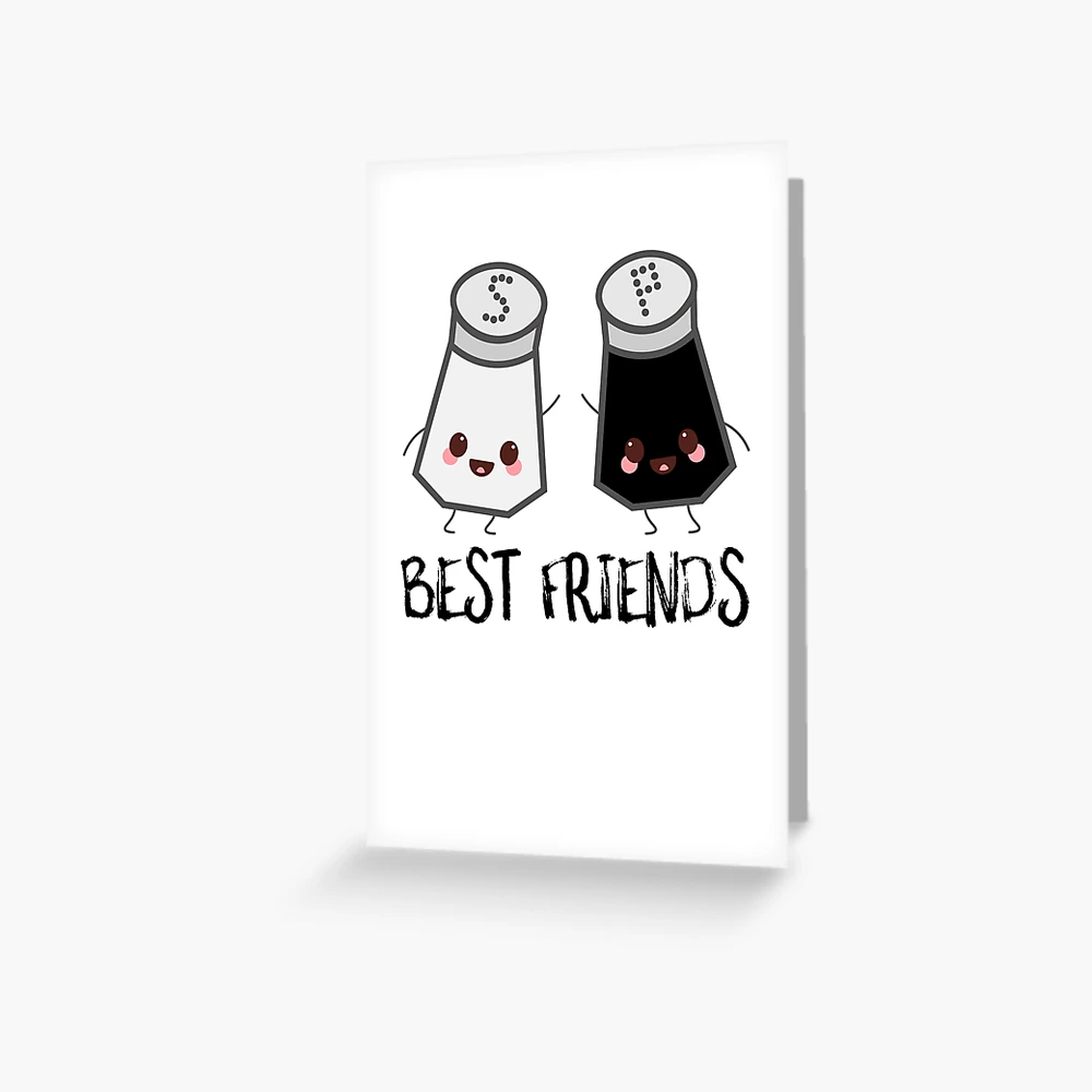 Salt And Pepper Best Friends Greeting Card for Sale by SusurrationStud