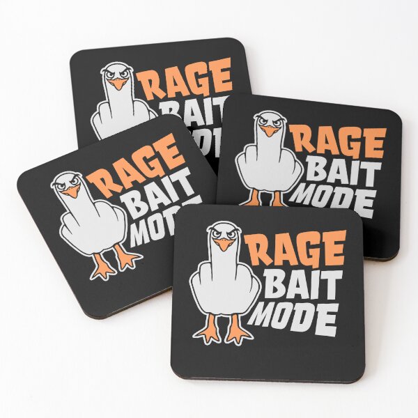 Item preview, Rage Bait Mode Seagull Bird Troll Provocation Fun designed and sold by shirt-o-mat.