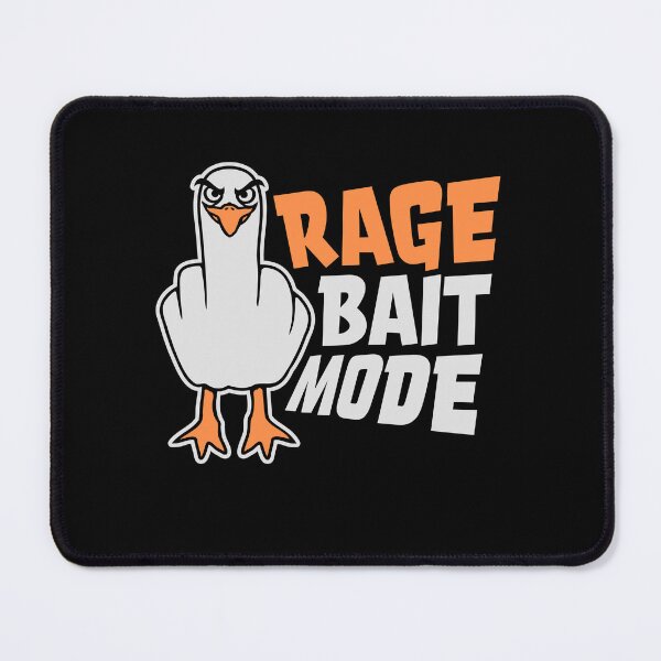 Item preview, Rage Bait Mode Seagull Bird Troll Provocation Fun designed and sold by shirt-o-mat.
