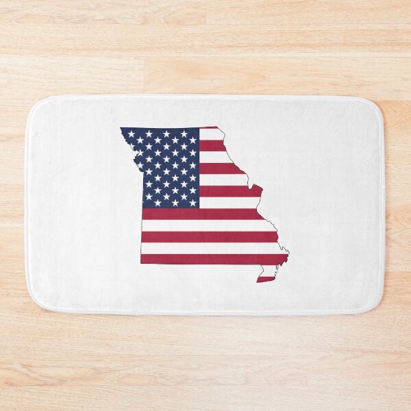 Item preview, Missouri USA Flag Silhouette – Stars and Stripes State Outline designed and sold by Paper Drip.