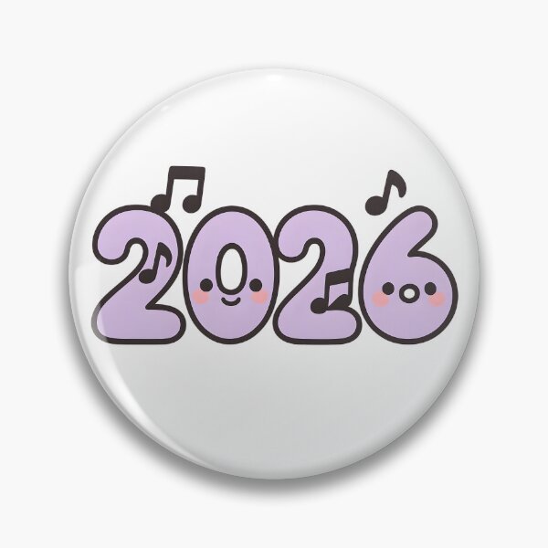 Item preview, Music 2026 Kawaii New Year Sticker designed and sold by SassyArtistry.