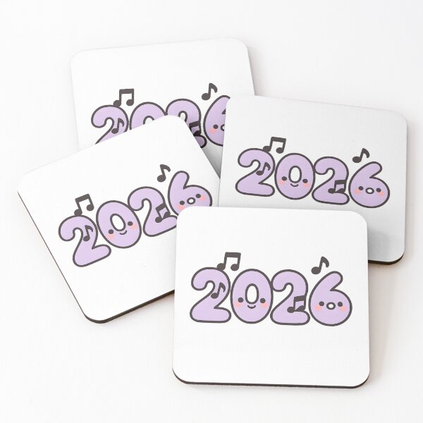 Item preview, Music 2026 Kawaii New Year Sticker designed and sold by SassyArtistry.