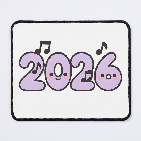 Item preview, Music 2026 Kawaii New Year Sticker designed and sold by SassyArtistry.