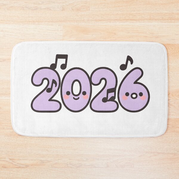Item preview, Music 2026 Kawaii New Year Sticker designed and sold by SassyArtistry.