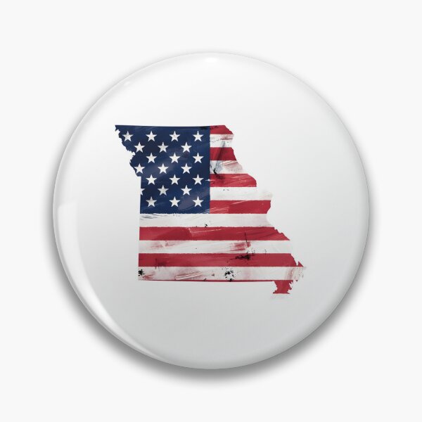 Item preview, Missouri Stars & Stripes State Silhouette – Distressed Americana designed and sold by Paper Drip.
