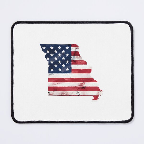 Item preview, Missouri Stars & Stripes State Silhouette – Distressed Americana designed and sold by Paper Drip.