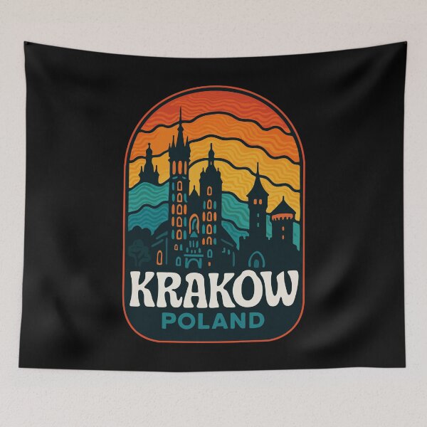 Item preview, Krakow Poland Trippy Travel designed and sold by TomFrontierArt.