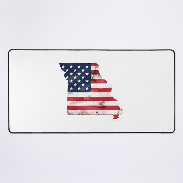 Item preview, Missouri Stars & Stripes State Silhouette – Distressed Americana designed and sold by Paper Drip.