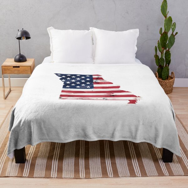 Item preview, Missouri Stars & Stripes State Silhouette – Distressed Americana designed and sold by Paper Drip.