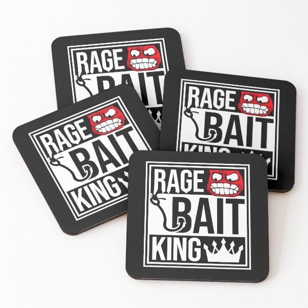 Item preview, King Rage Bait Royalty Provocative Trolling Hook Humor designed and sold by shirt-o-mat.