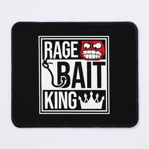 Item preview, King Rage Bait Royalty Provocative Trolling Hook Humor designed and sold by shirt-o-mat.