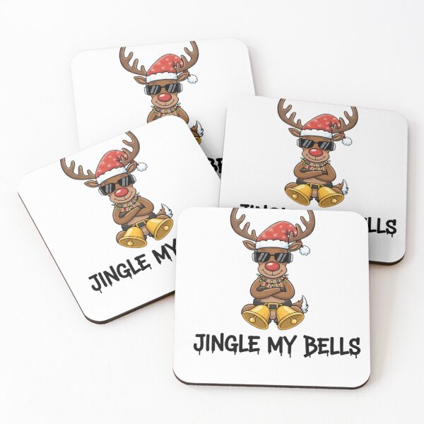 Item preview, Funny Christmas Reindeer – Jingle My Bells Gangsta Reindeer designed and sold by TeezOfMadness.