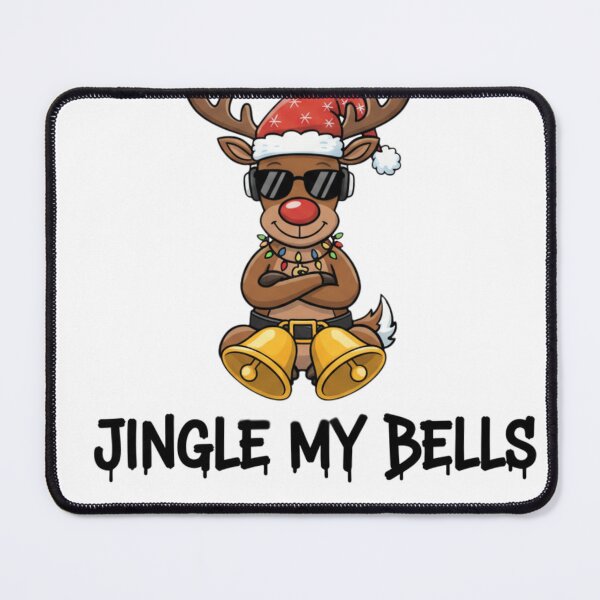 Item preview, Funny Christmas Reindeer – Jingle My Bells Gangsta Reindeer designed and sold by TeezOfMadness.