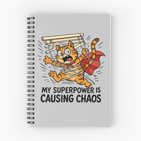 Item preview, My Superpower Is Causing Chaos - Superhero Cat designed and sold by MiLaKK.