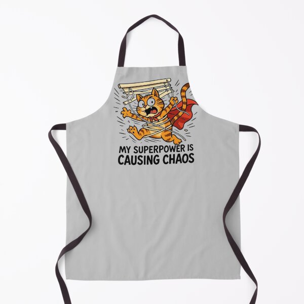 Item preview, My Superpower Is Causing Chaos - Superhero Cat designed and sold by MiLaKK.