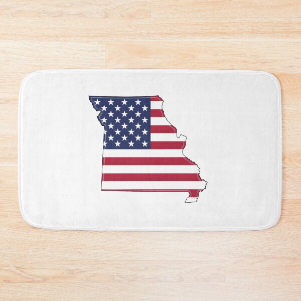 Item preview, Missouri USA Flag Silhouette – Stars and Stripes State Outline designed and sold by Paper Drip.