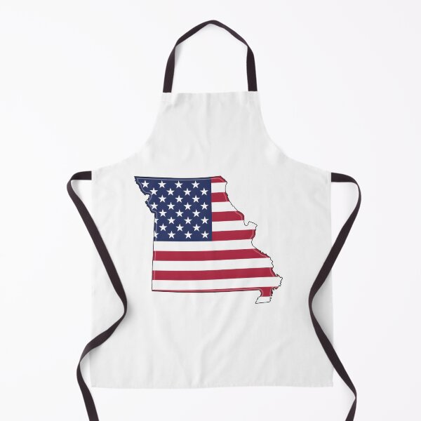 Item preview, Missouri USA Flag Silhouette – Stars and Stripes State Outline designed and sold by Paper Drip.