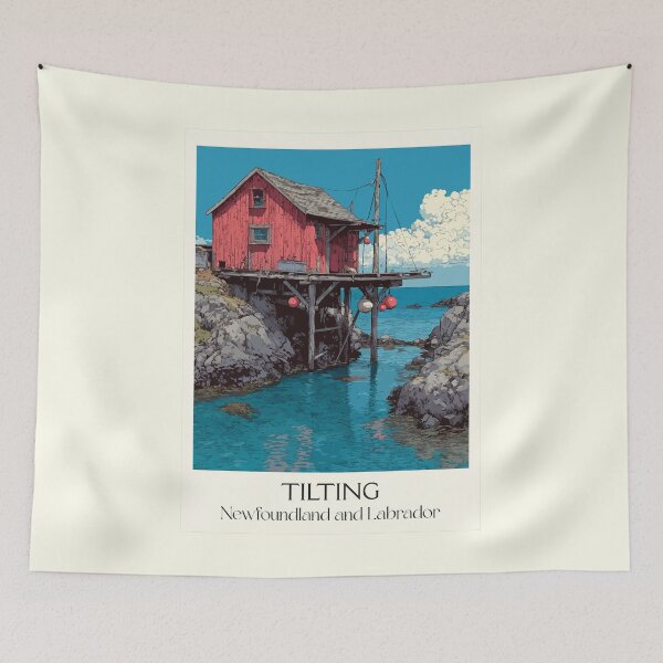 Item preview, Tilting Newfoundland | Fogo Island Irish Heritage Art designed and sold by TuncGK.