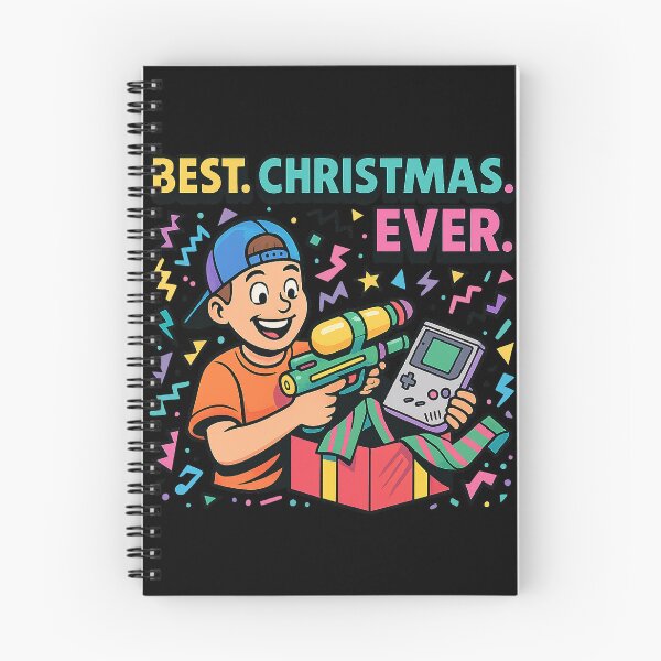 Item preview, Best Christmas Ever Retro 90s Kid Gift – Game Boy & Super Soaker Holiday Art designed and sold by AddictiveDesign.