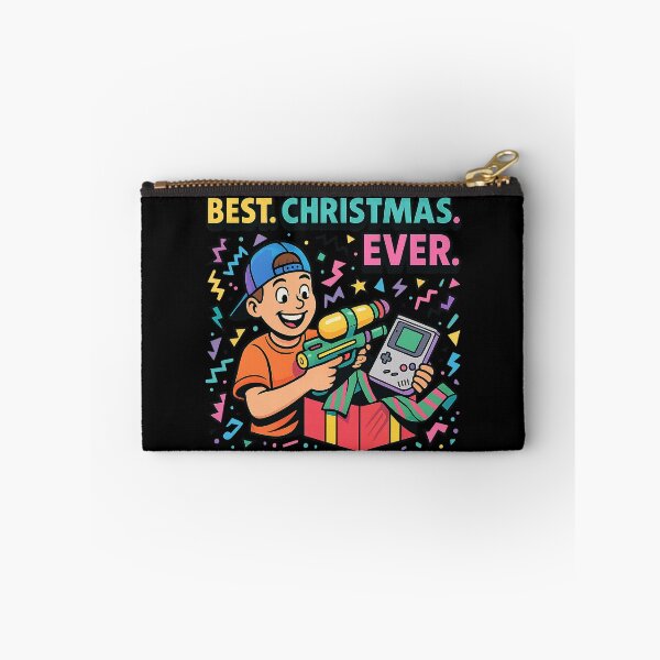 Item preview, Best Christmas Ever Retro 90s Kid Gift – Game Boy & Super Soaker Holiday Art designed and sold by AddictiveDesign.