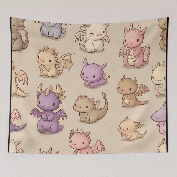 Item preview, Cute Fantasy Baby Dragons designed and sold by MrHide.