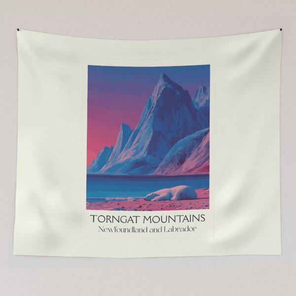 Item preview, Torngat Mountains Labrador | Inuit Homeland Scenery Art designed and sold by TuncGK.