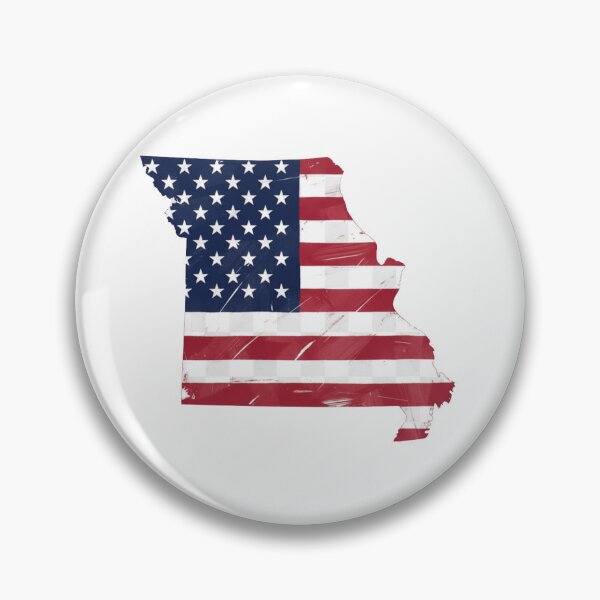 Item preview, Missouri Stars & Stripes State Silhouette – Distressed Americana designed and sold by Paper Drip.