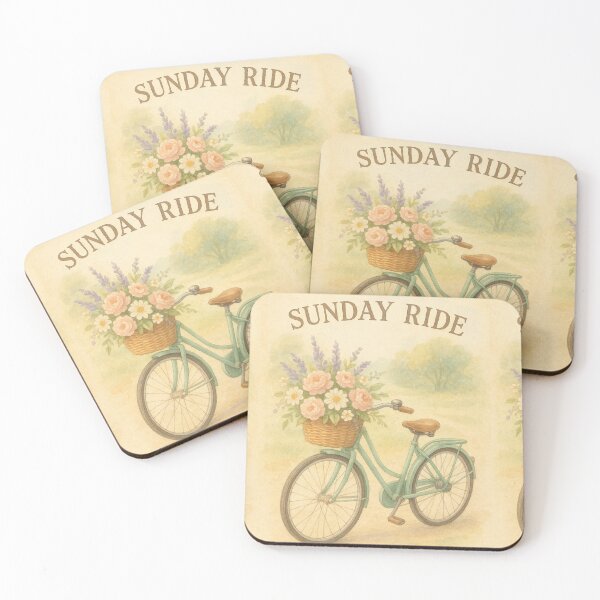 Item preview,  Sunday Ride Vintage Bicycle Floral Art designed and sold by freackly.