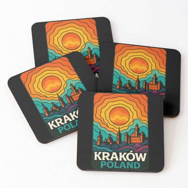 Item preview, Krakow Poland Retro Trippy Travel designed and sold by TomFrontierArt.