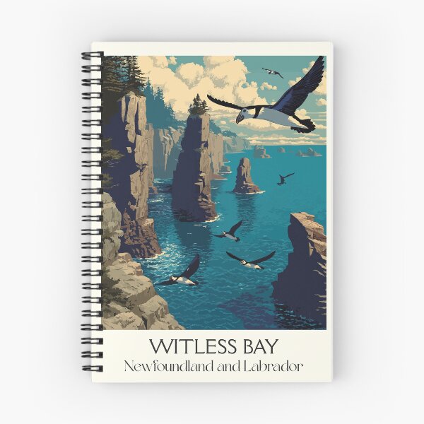 Item preview, Witless Bay Newfoundland | Puffin Ecological Reserve Art designed and sold by TuncGK.